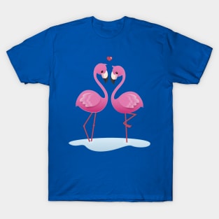 Pink Flamingo Love T-Shirt